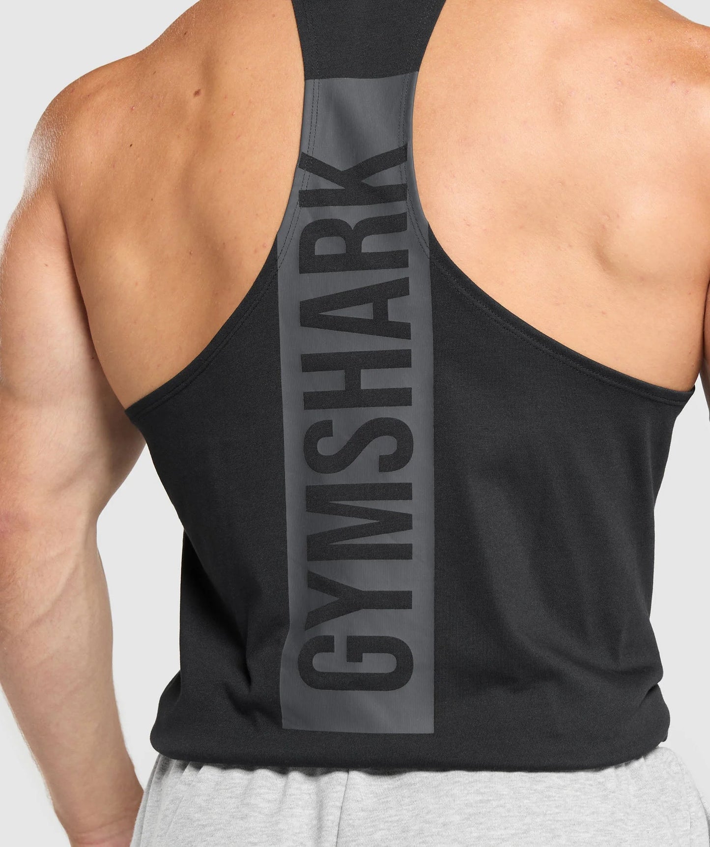 GYMSHARK Lebanon - Bold Stringer Black - Back Close up