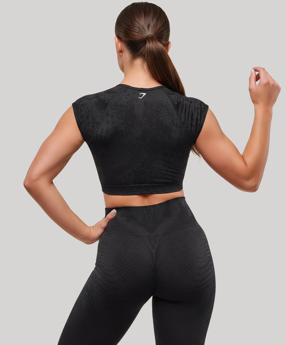 Adapt X Whitney Animal Seamless Crop Top