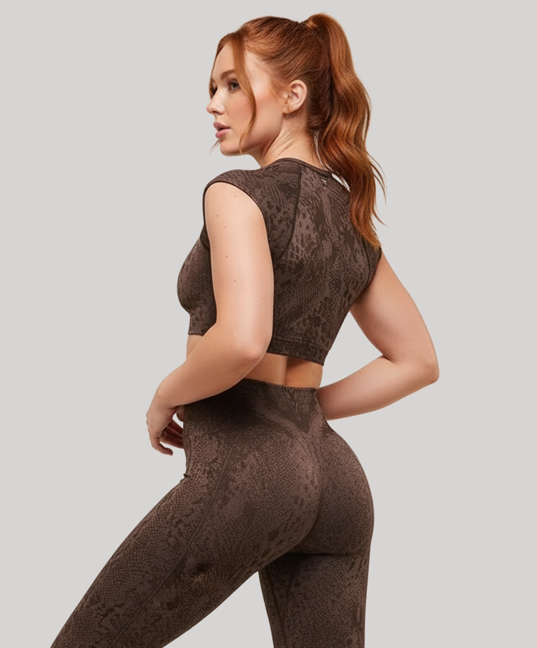Adapt X Whitney Animal Seamless Crop Top