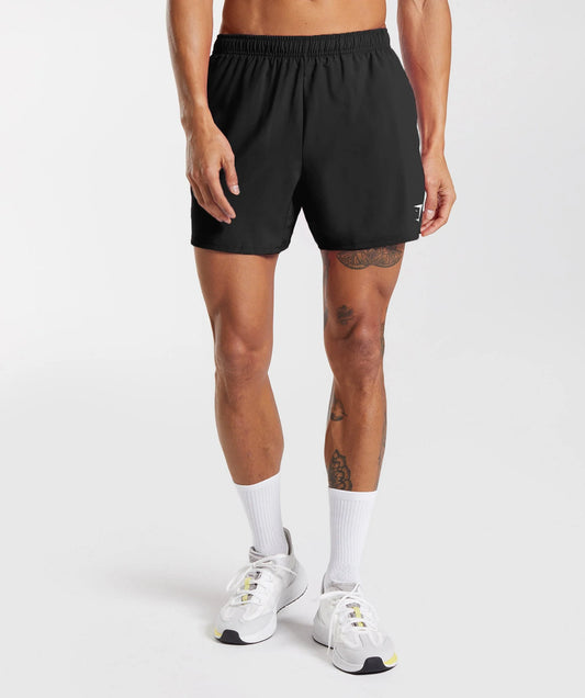 GYMSHARK Lebanon - Arrival 5" Shorts Black - Front