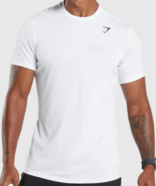 GYMSHARK Lebanon - Arrival T-Shirt White - Front