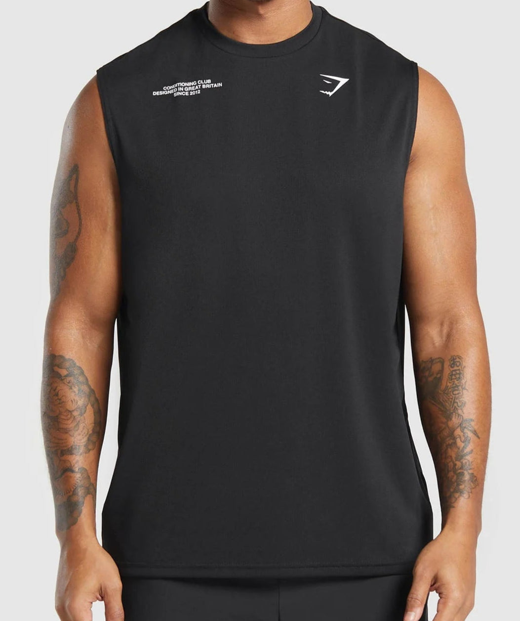 GYMSHARK Lebanon - Conditioning Club Tank Black - Front