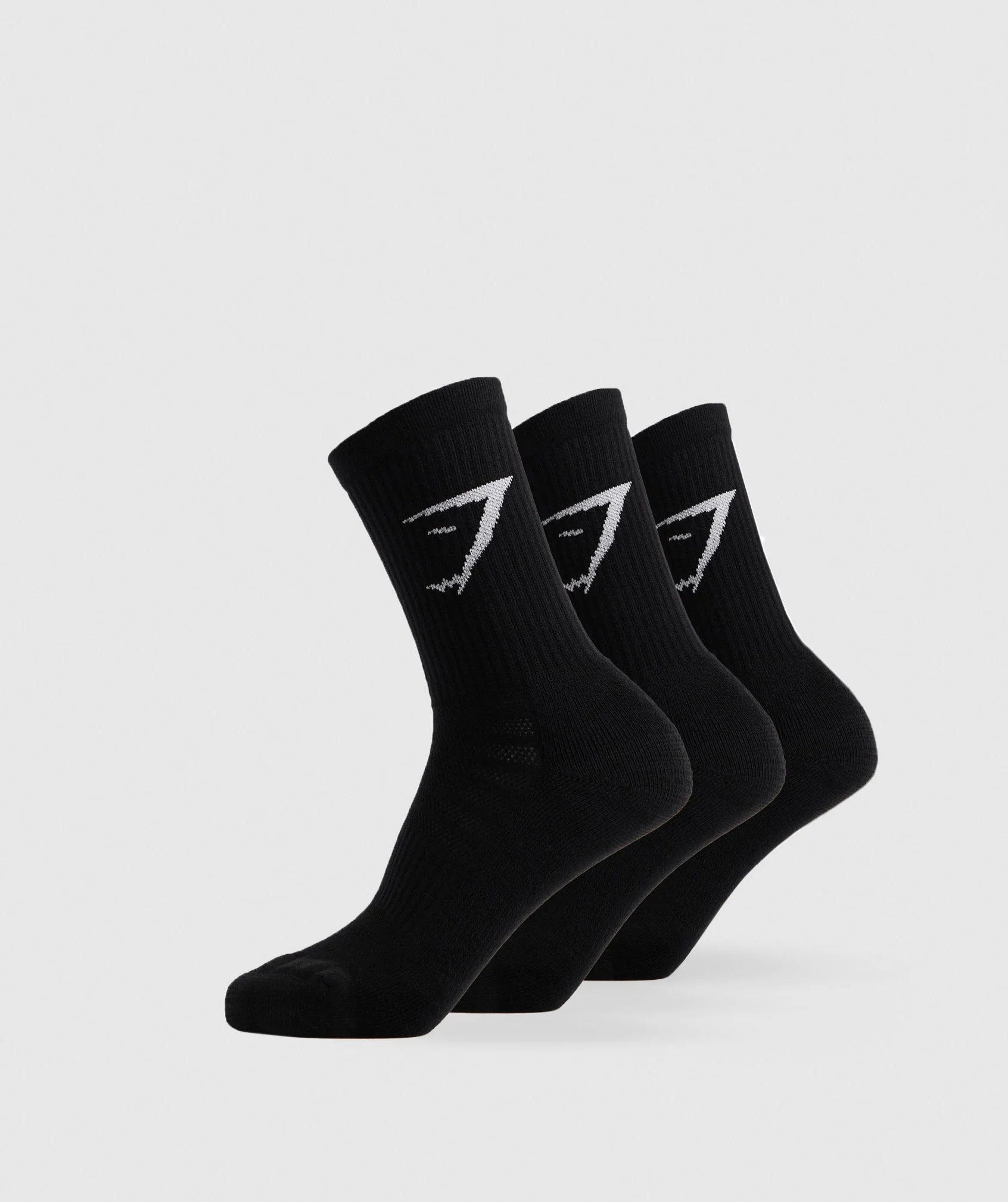 GYMSHARK Lebanon - Crew Socks 3pk Black