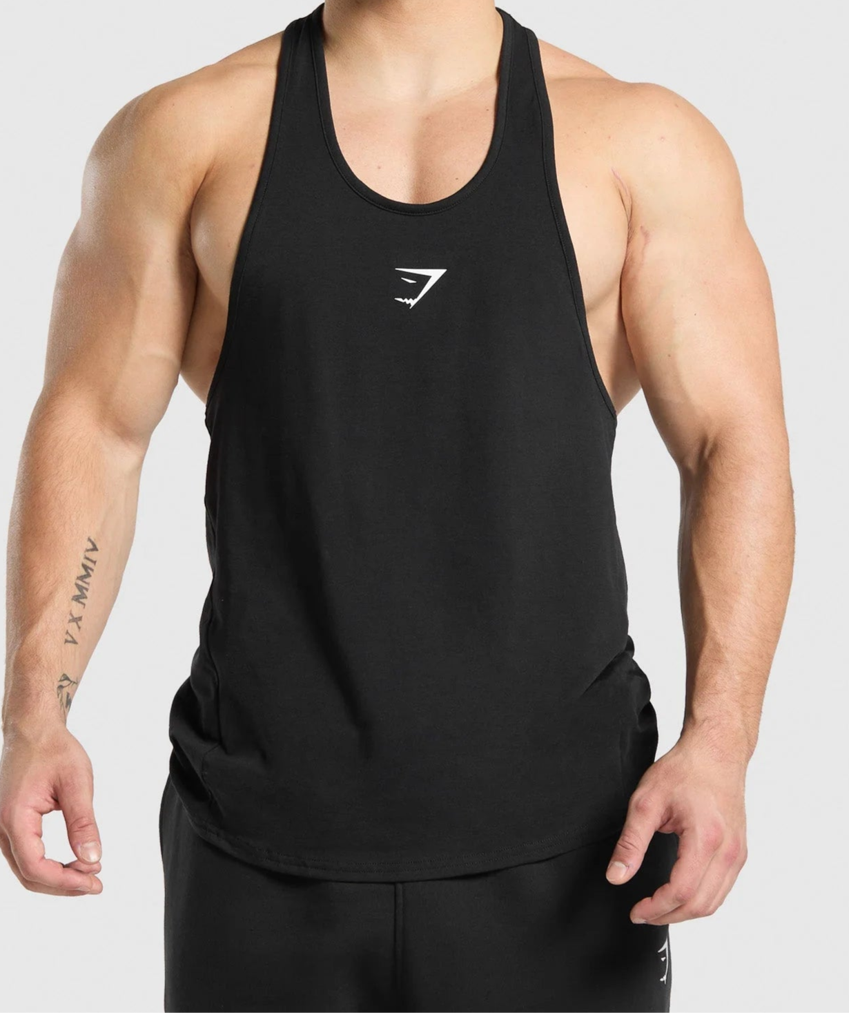 GYMSHARK Lebanon - Critical Stringer Black - Front