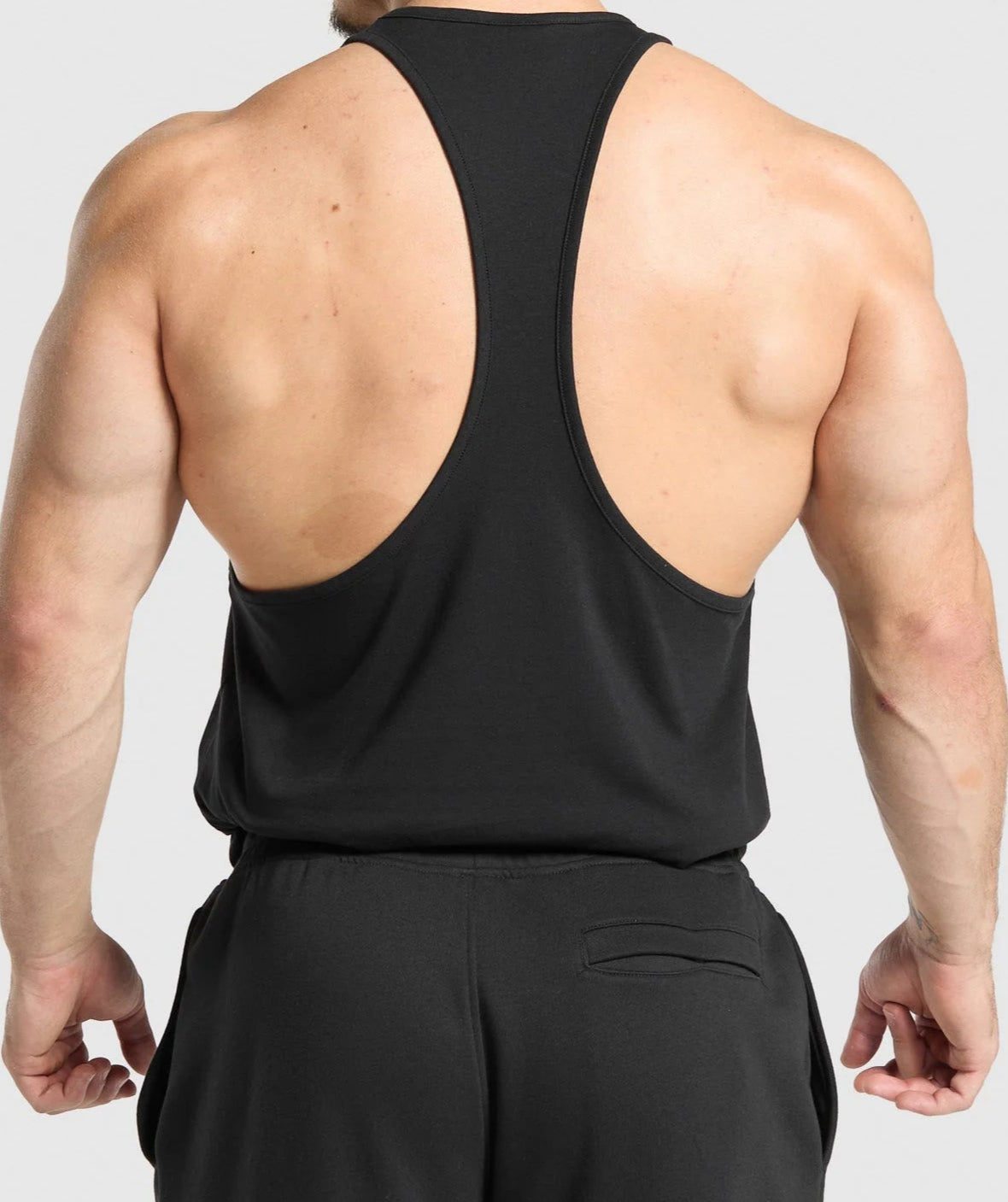 GYMSHARK Lebanon - Critical Stringer Black - Back