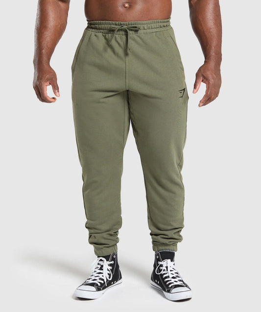 GYMSHARK Lebanon - Essential Oversized Joggers Base Green - Front