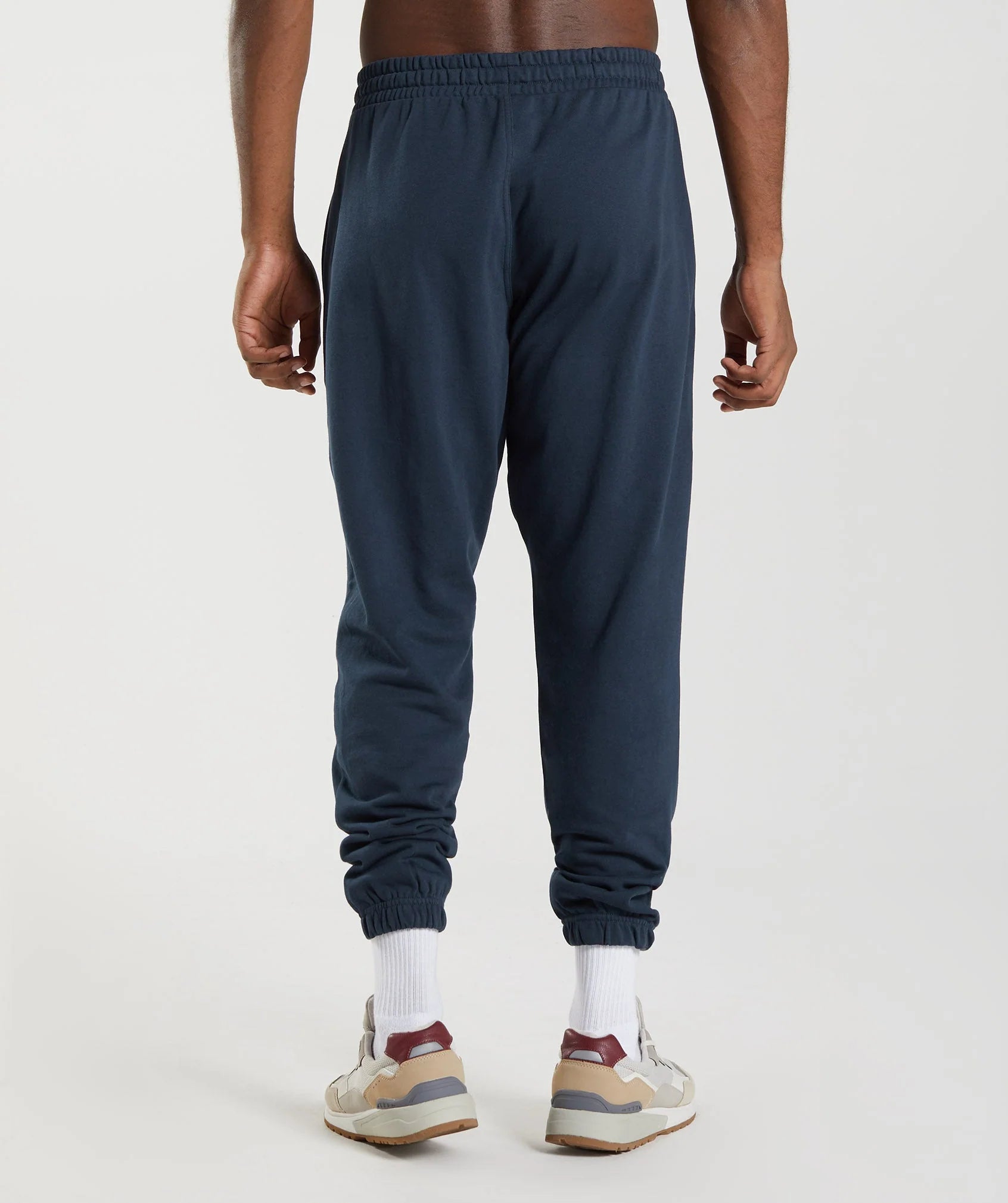 GYMSHARK Lebanon - Essential Oversized Joggers Navy - Back