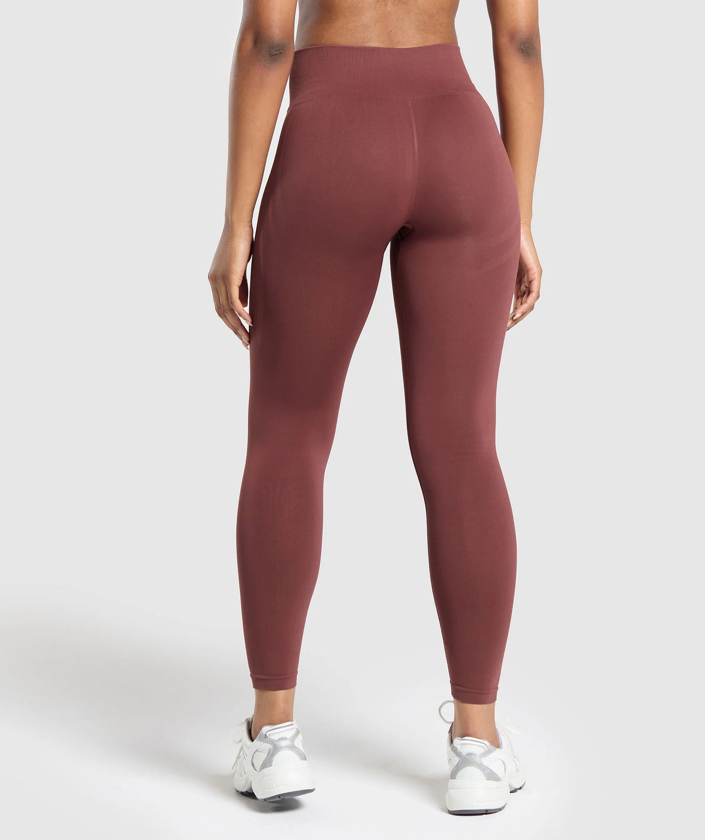 GYMSHARK Lebanon - Everyday Seamless Leggings Burgundy Brown - Back