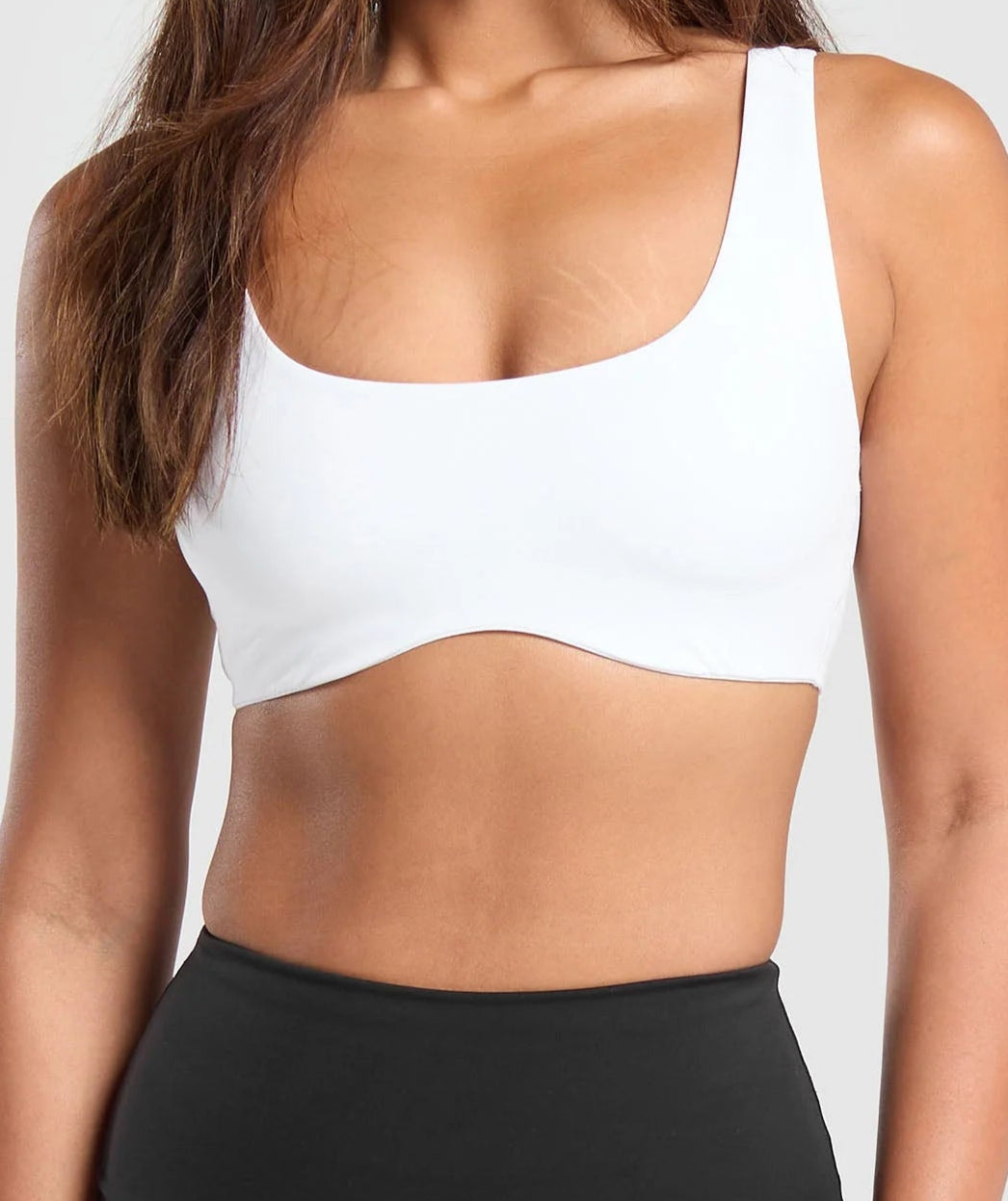 GYMSHARK Lebanon - Everyday Sports Bra White - Front