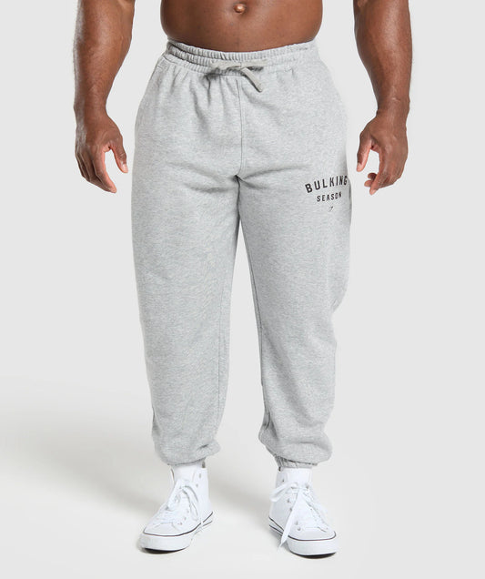 GYMSHARK Lebanon - Bulking Season Joggers Light Gray - Front