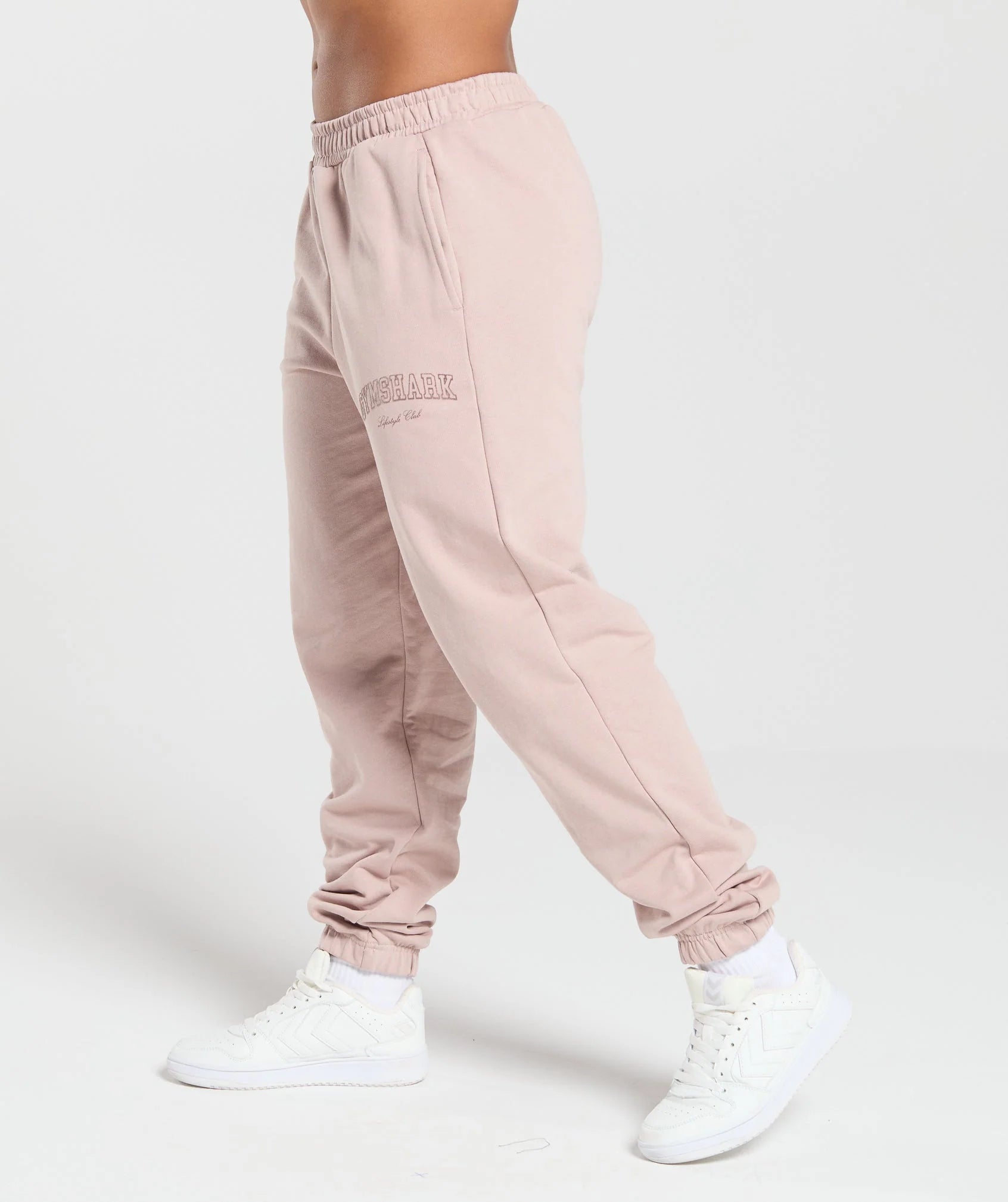 GYMSHARK Lebanon - Collegiate Joggers Muted Pink - Side