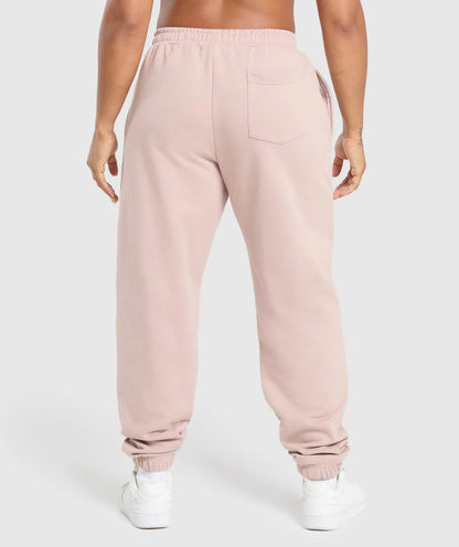 GYMSHARK Lebanon - Collegiate Joggers Muted Pink - Black