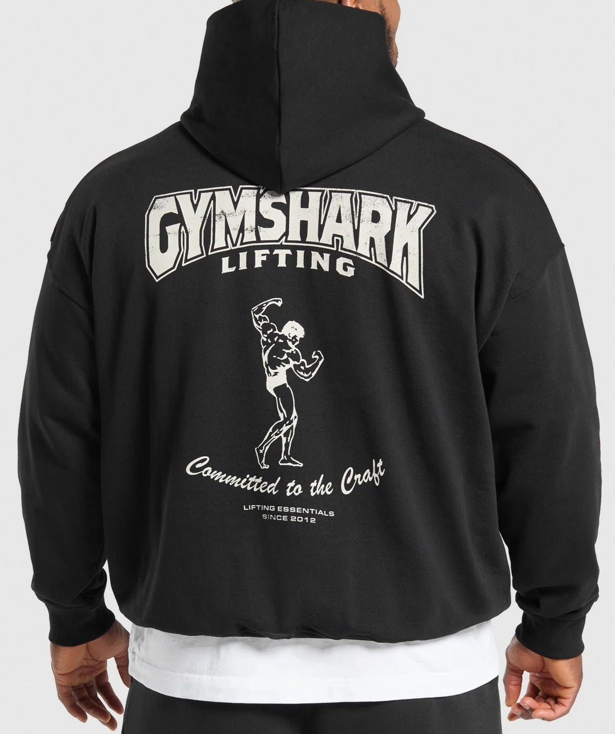 GYMSHARK Lebanon - Committed to the Craft Hoodie Black - Back