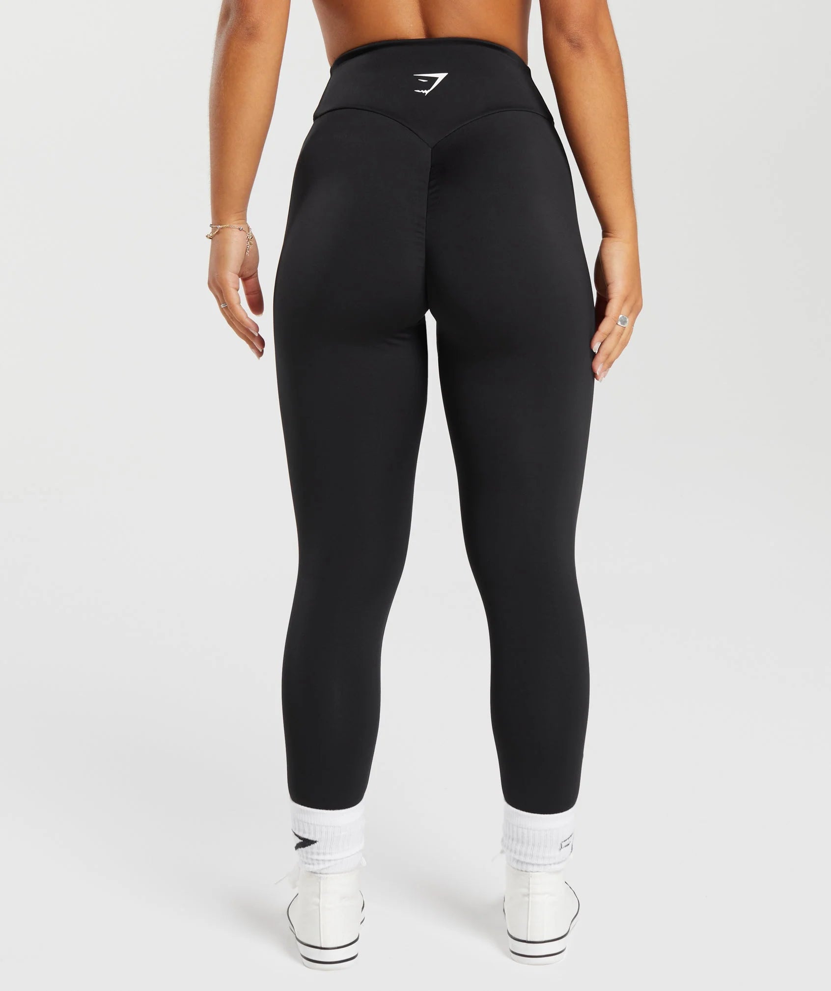 GYMSHARK Lebanon - GS Power Regular Leggings Black - Back