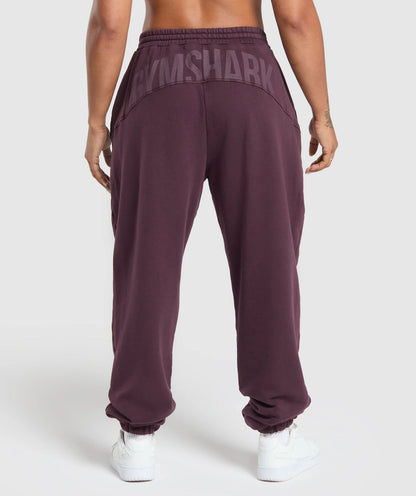 GYMSHARK Lebanon - Power Washed Joggers Depth Purple - Back