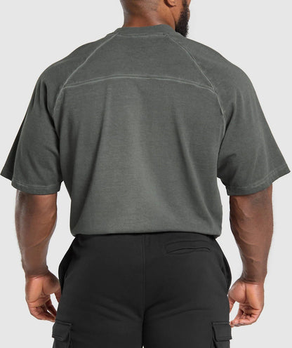 GYMSHARK Lebanon - Heavyweight T-Shirt Black - Back