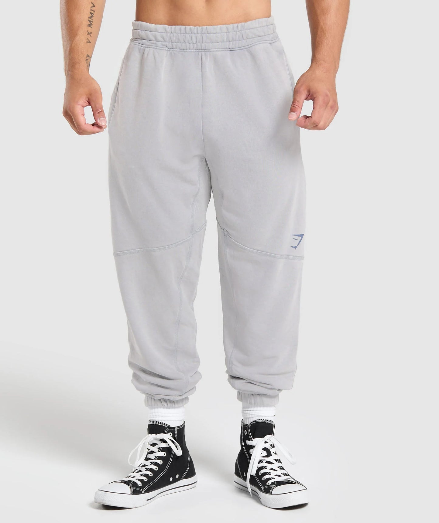 GYMSHARK Lebanon - Heritage Joggers Denim Grey - Front
