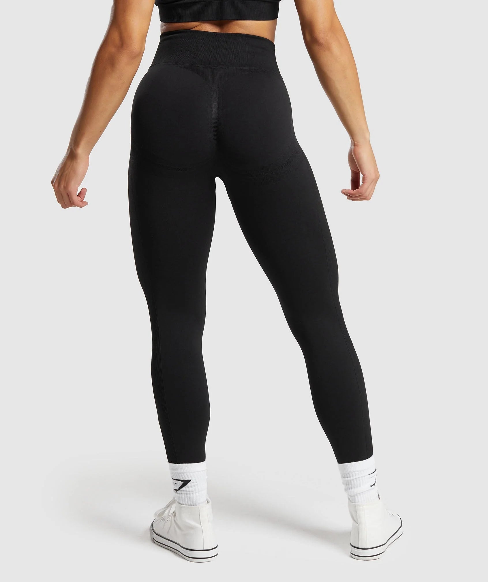 GYMSHARK Lebanon - Lift Contour Seamless Leggings Black - Back