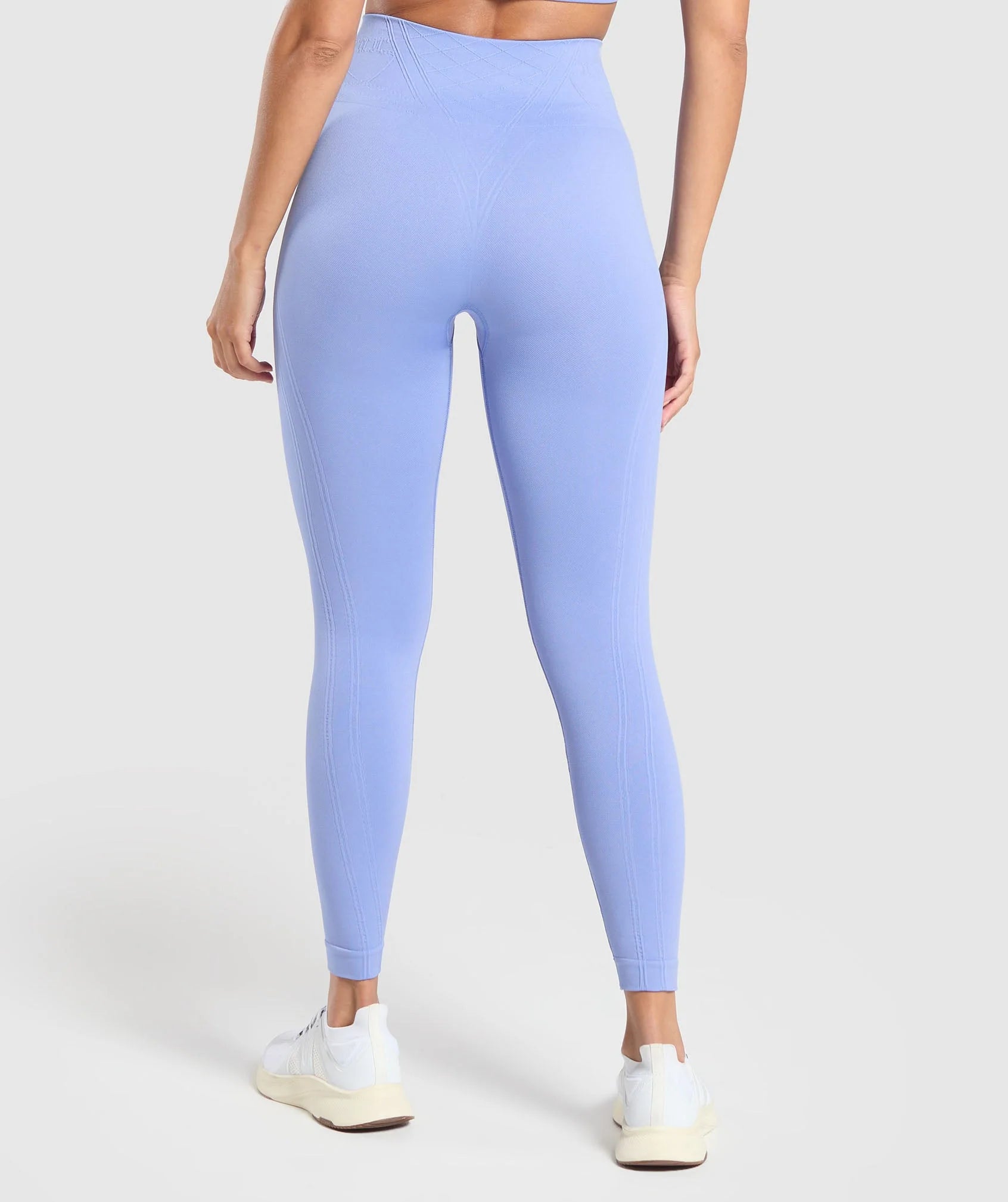 GYMSHARK Lebanon - Corset Seamless Leggings Lift Blue - Back