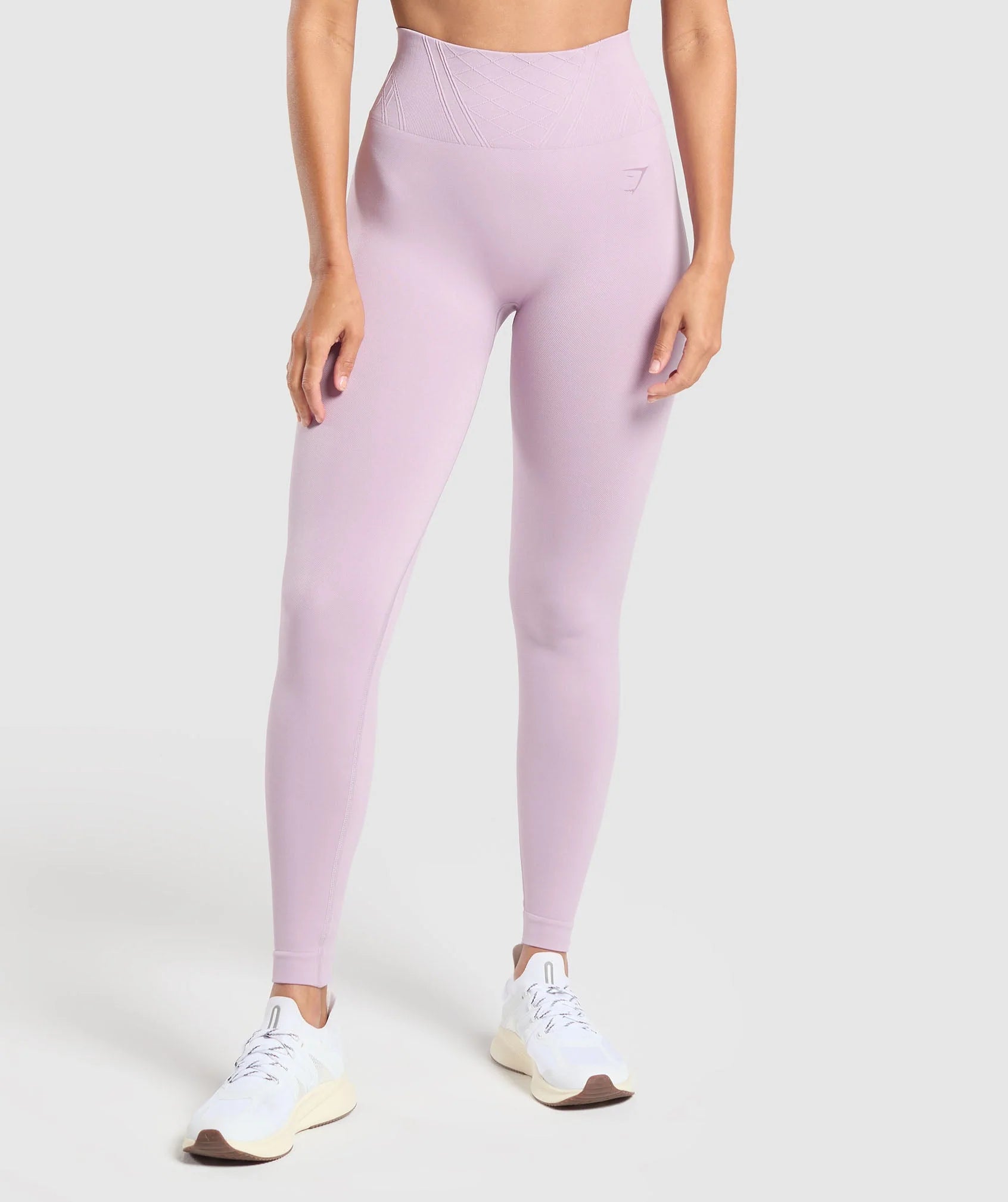 GYMSHARK Lebanon - Corset Seamless Leggings Warm Lilac - Front