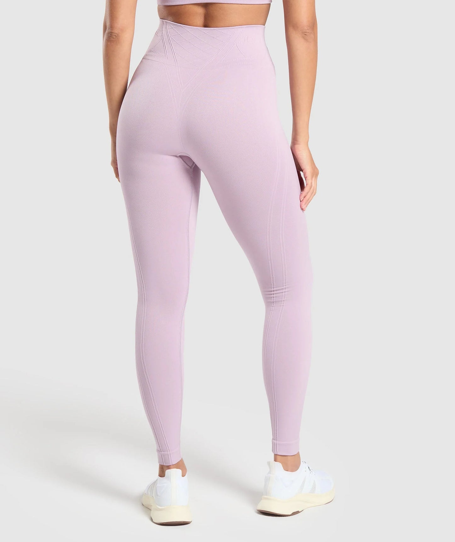 GYMSHARK Lebanon - Corset Seamless Leggings Warm Lilac - Back