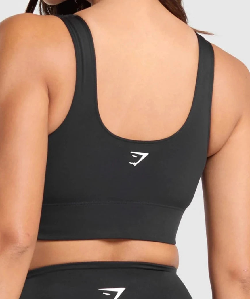 GYMSHARK Lebanon - Longline Sports Bra Black - Back