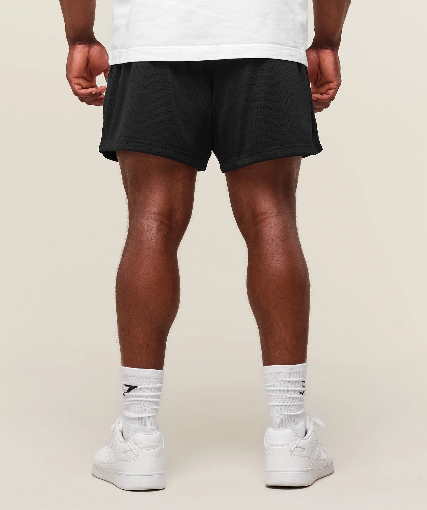 GYMSHARK Lebanon - Lifting Mesh 5" Shorts New Black - Back