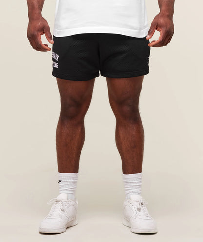 GYMSHARK Lebanon - Lifting Mesh 5" Shorts New Black - Front