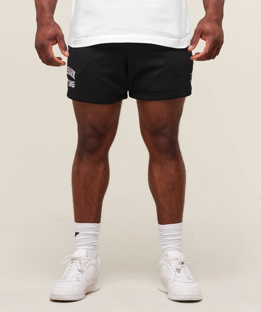 GYMSHARK Lebanon - Lifting Mesh 5" Shorts New Black - Front