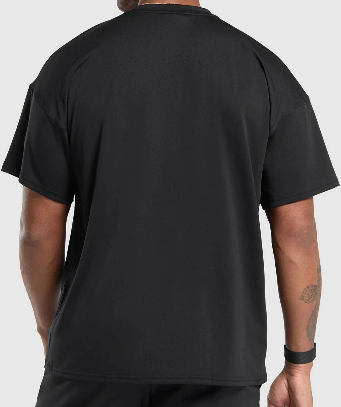 GYMSHARK Lebanon - Oversized Performance T-Shirt Black - Back