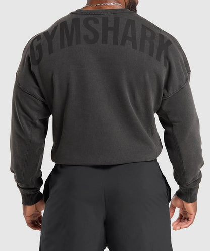 GYMSHARK Lebanon - Power Washed Crew Black - Back