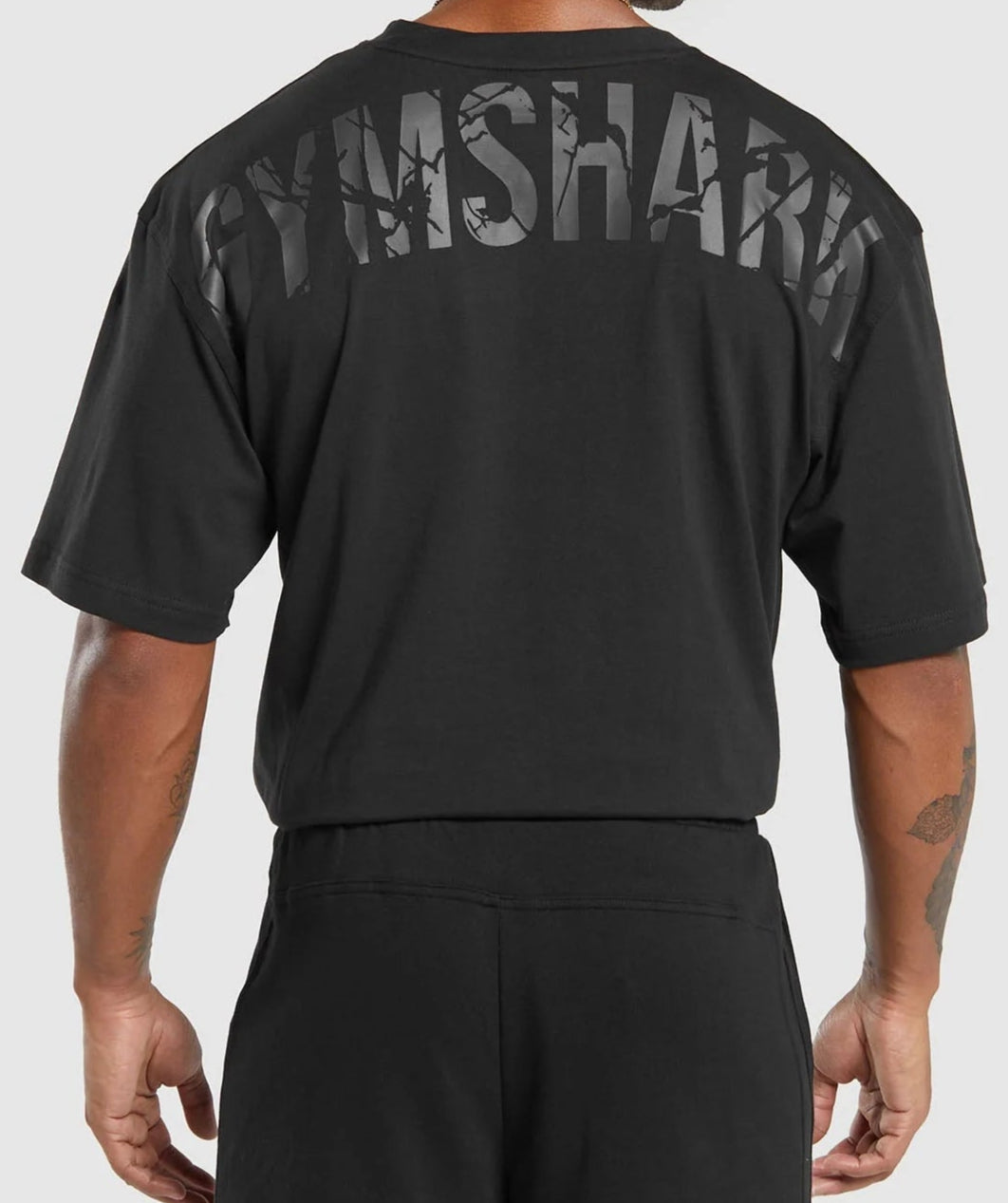 GYMSHARK Lebanon - Power T-Shirt Black - Back