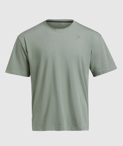 GYMSHARK Lebanon - Power T-Shirt Unit Green - Front