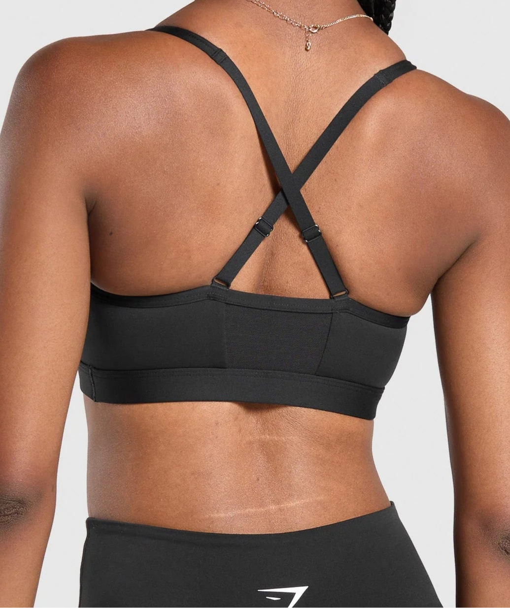 GYMSHARK Lebanon - Ruched Sports Bra Black - Back