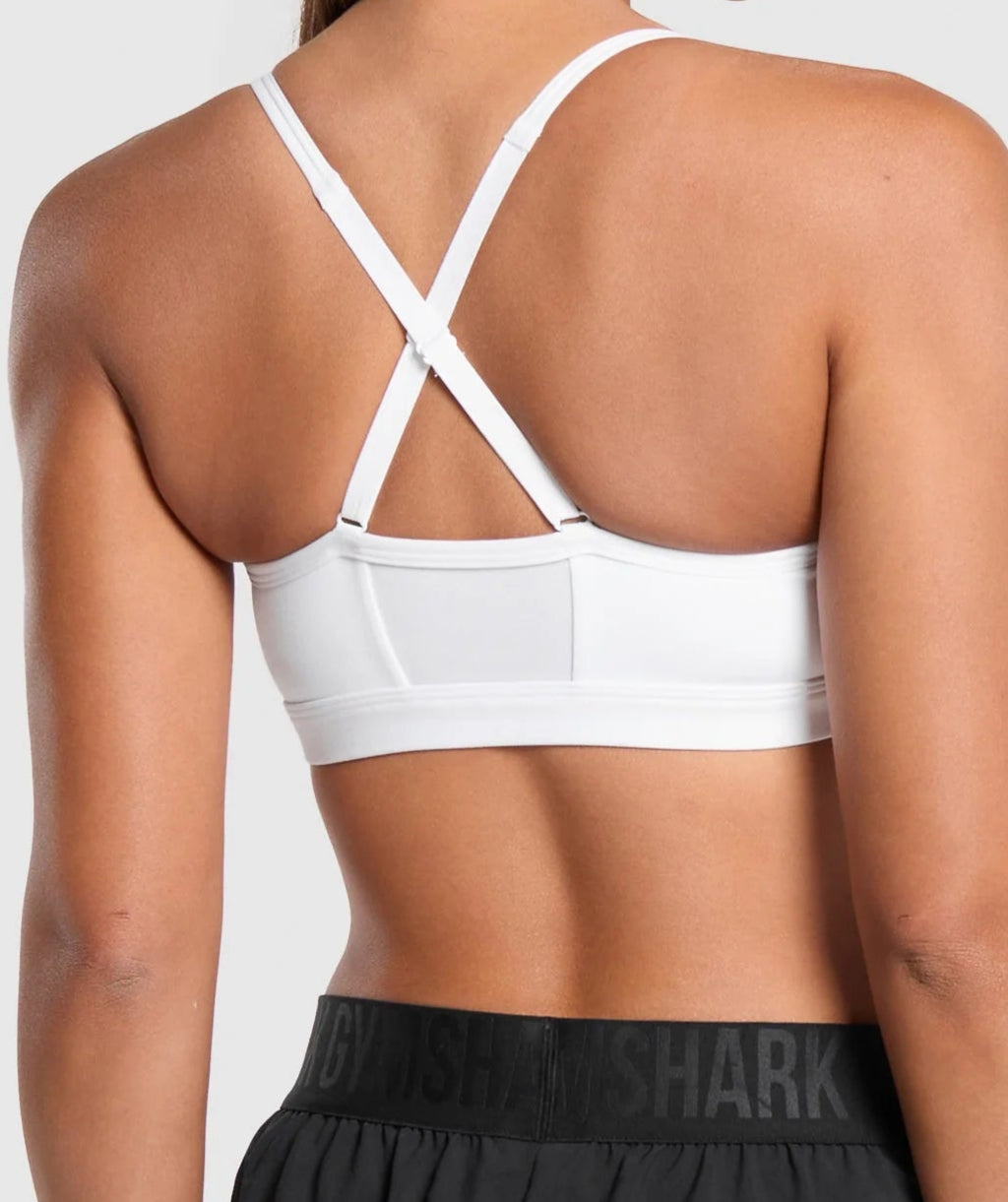 GYMSHARK Lebanon - Ruched Sports Bra White - Back