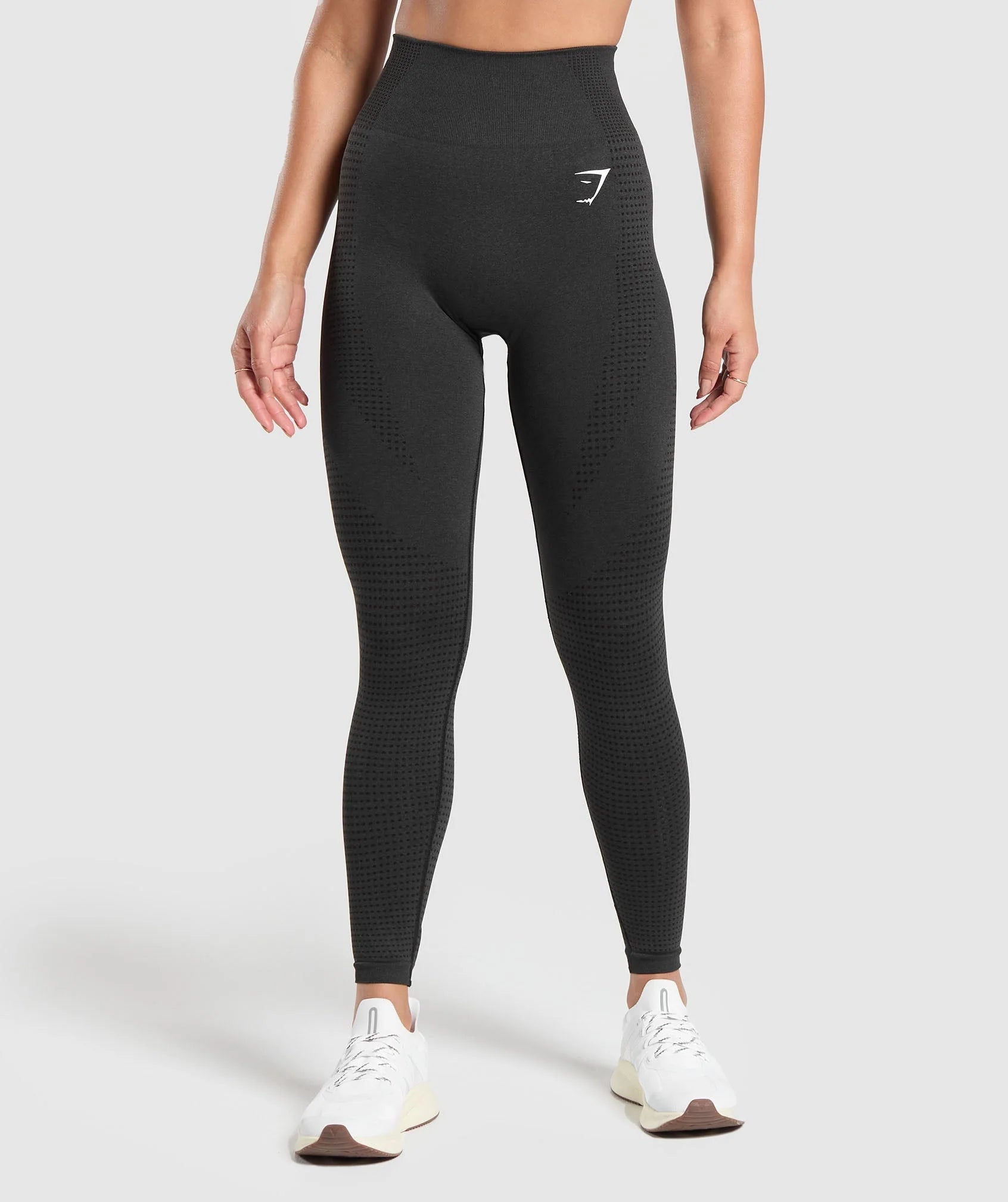 GYMSHARK Lebanon - Vital Seamless 2.0 Leggings Black - Front