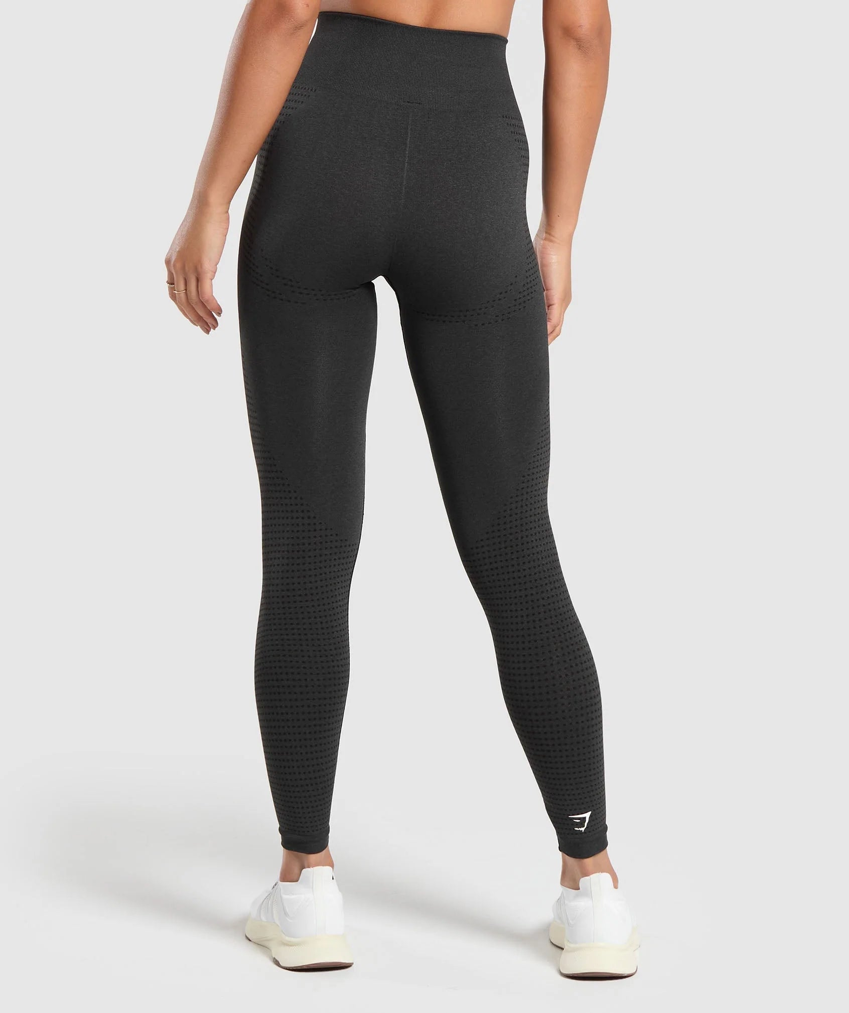 GYMSHARK Lebanon - Vital Seamless 2.0 Leggings Black - Back