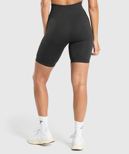 GYMSHARK Lebanon - Vital Seamless 7" Shorts Black - Back