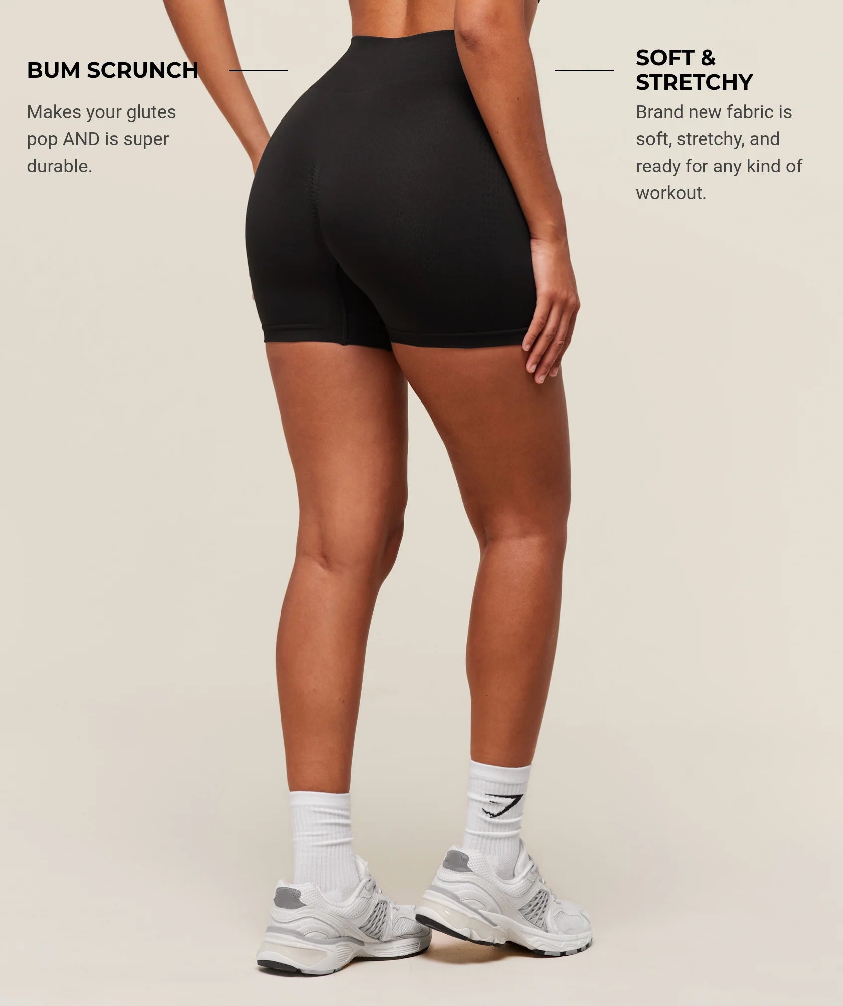 GYMSHARK Lebanon - Vital Sculpt Seamless Short - Back