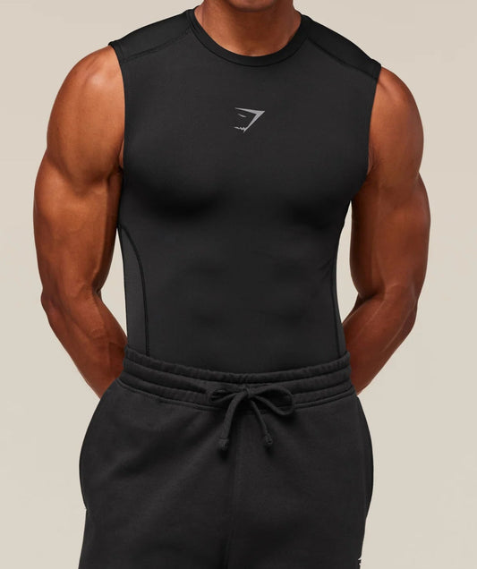 GYMSHARK Lebanon - Element Tank Black - Front