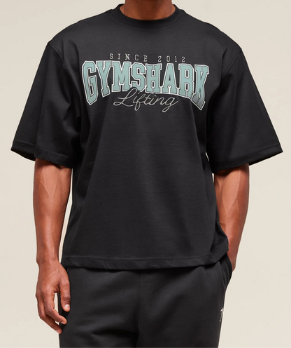 GYMSHARK Lebanon - Lifting Essentials T-Shirt Black - Front
