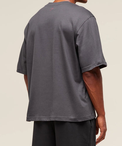 GYMSHARK Lebanon - Lifting Essentials T-Shirt Onyx Grey - Back