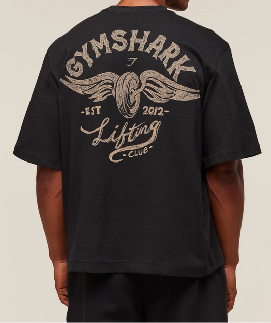 GYMSHARK Lebanon - Flying Weights T-Shirt Black - Back