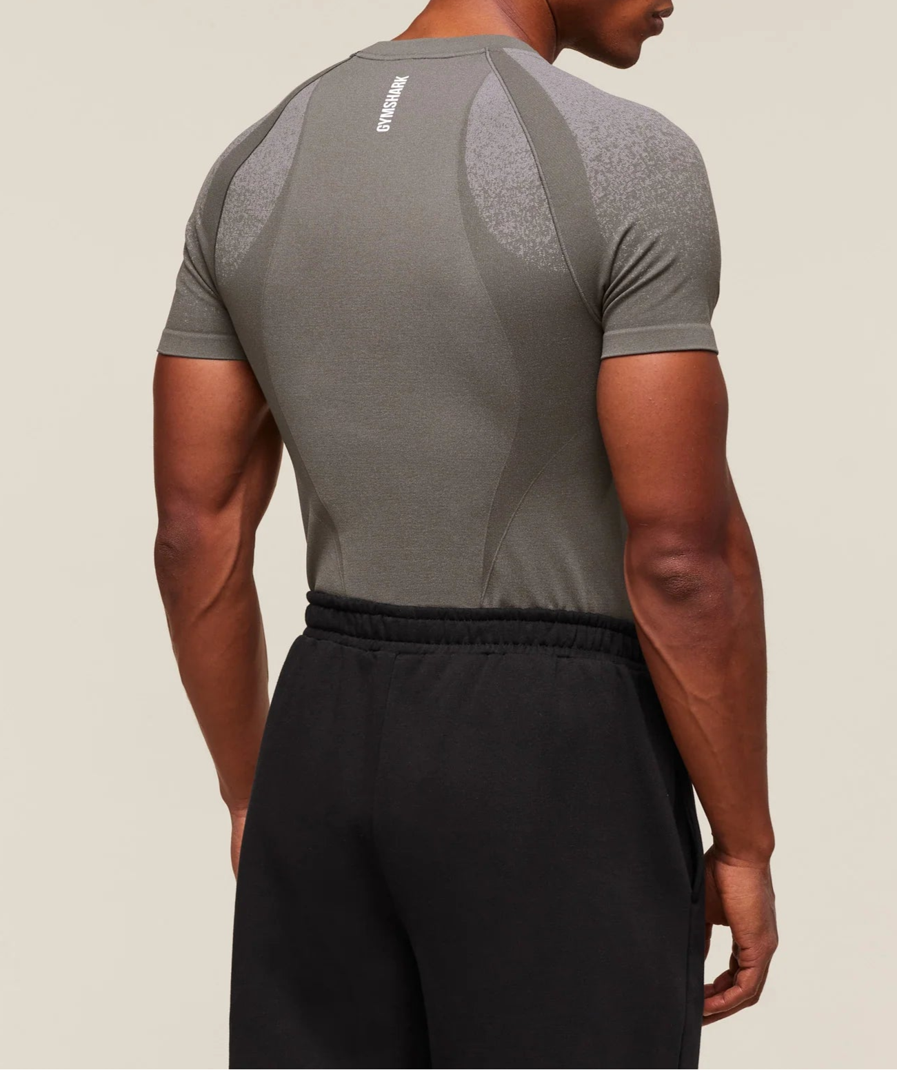 GYMSHARK Lebanon - Shadow Seamless T Shirt Meteor Grey - Back