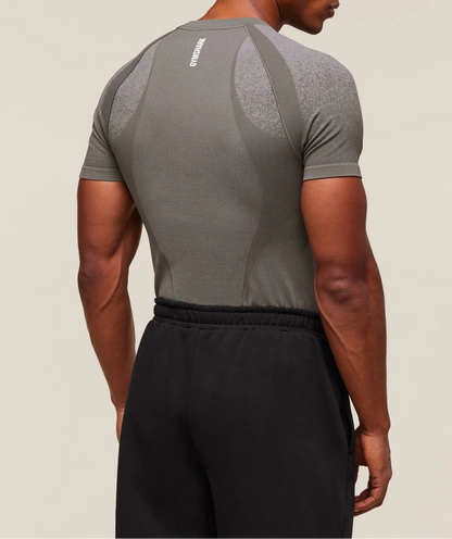 GYMSHARK Lebanon - Shadow Seamless T Shirt Meteor Grey - Back