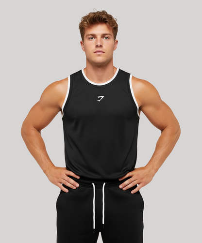 Graphic Basketball Mesh Tank