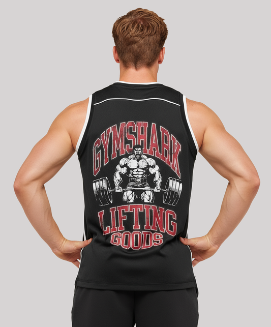 Graphic Basketball Mesh Tank